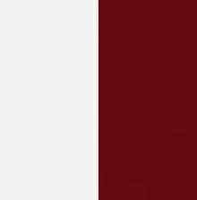 Білий мат/Бордовий глянець