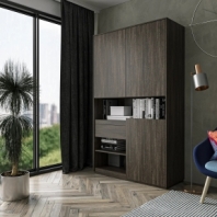 Шкаф Морели RS-1 2 дверный венге 125 см