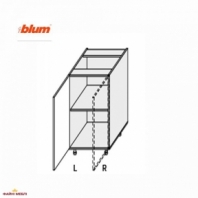 Секция нижняя правая 45Н/820 1дв Pro Blum Миллениум WG