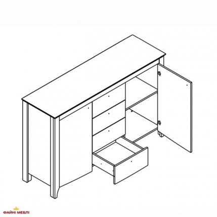 Комод KOM2D4S Каріна 0