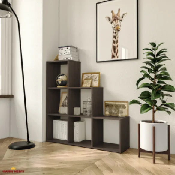 Стелаж венге на 6 комірок GT39