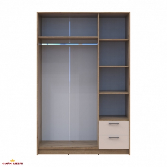 Шафа для одягу Дорос Ронді кашемір 3 дверна 121 см 5