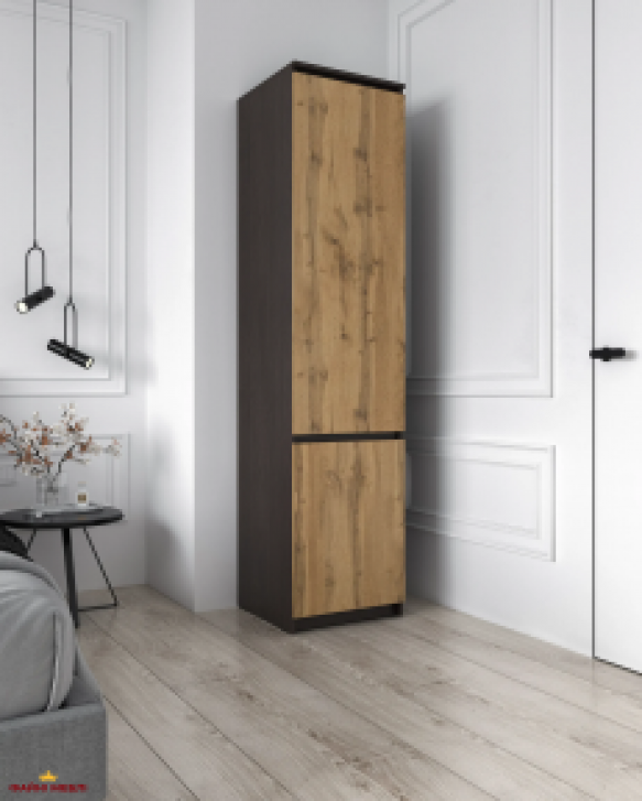 Шкаф Морели Т217 венге темный/аппалачи с полками 50 см