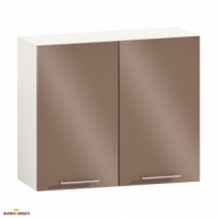 Шкаф верхний В80.72.2Д/В80.92.2Д Крашеный высокий глянец с печатью