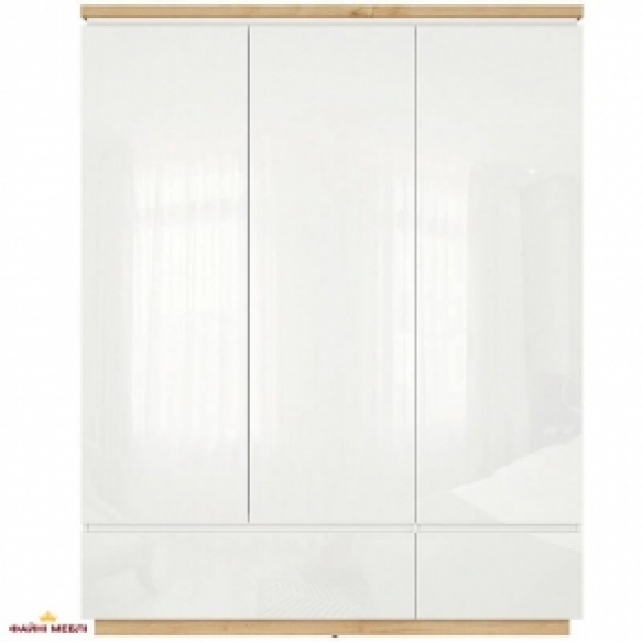 Шафа SZF3D2S BRW Poland Erla 3 дверна білий 163 см