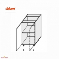 Секция нижняя правая 50Н/820 1дв Pro Blum Миллениум WG