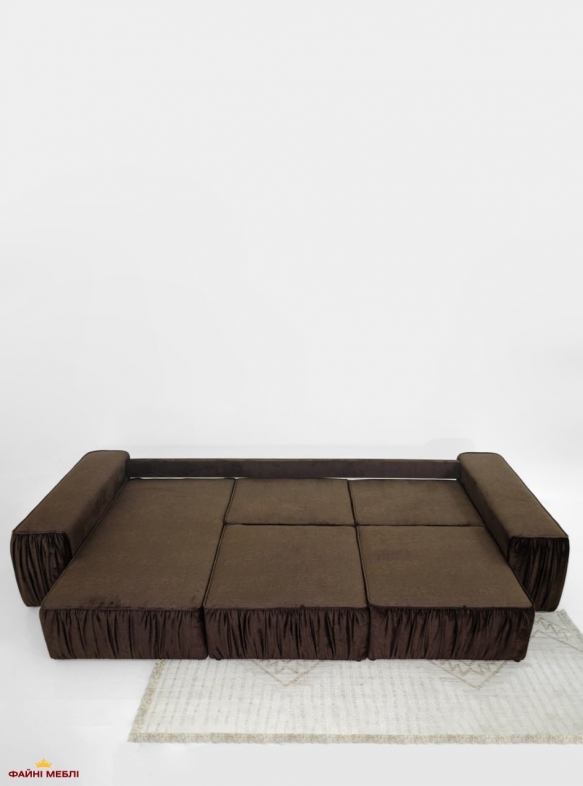 Кутовий диван розкладний єврокнижка Шик Галичина Стоун 330 см 7