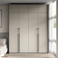 Шкаф Морели R-0019 Рамо 4 дверный кашемир со штангой и полками 197см