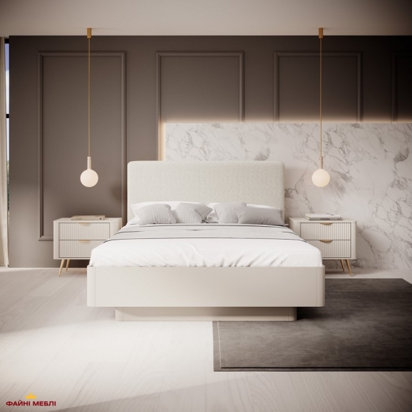 Кровать 160 с мягким изголовьем Lante 5