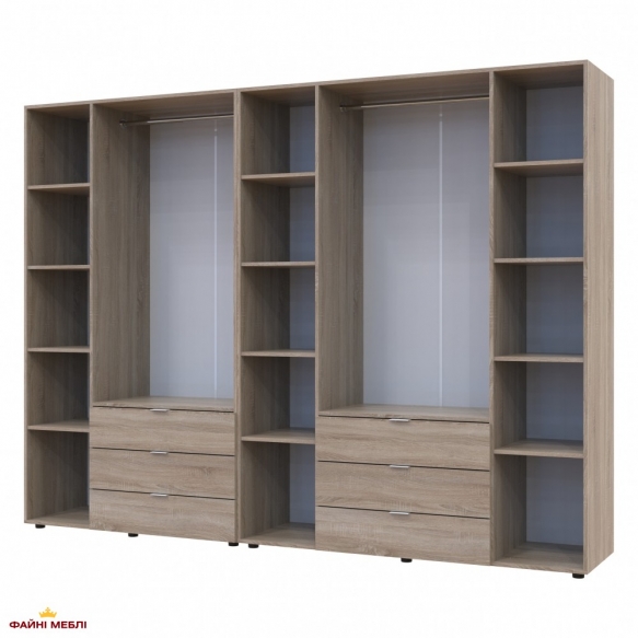 Шафа Дорос Гелар дуб сонома 7 дверна 271,2 см 3