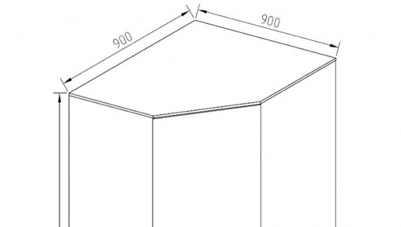 Шкаф угловой Мария 0
