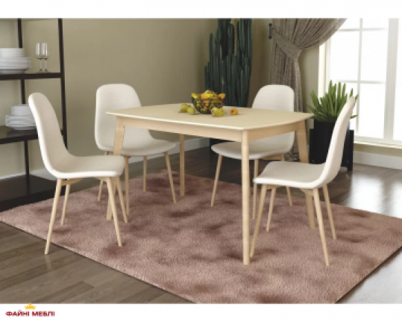 Стол Exen II / Эксен II Интарсио Кремовый Раскладной 120/160 см