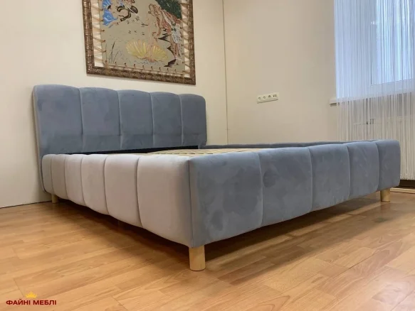 Ліжко м'яке Файні меблі Полоска 2 з підйомним механізмом та нішею для білизни 1