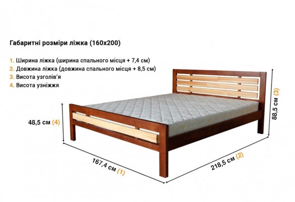 Ліжко Модерн 1 3