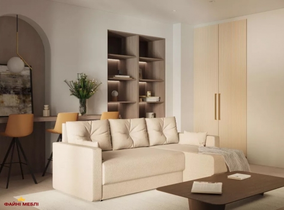 Диван кутовий розкладний єврокнижка Sofyno Light / Лайт 220 см 4