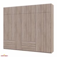 Шафа для одягу Дорос Лукас дуб сонома 7 дверна 280 см