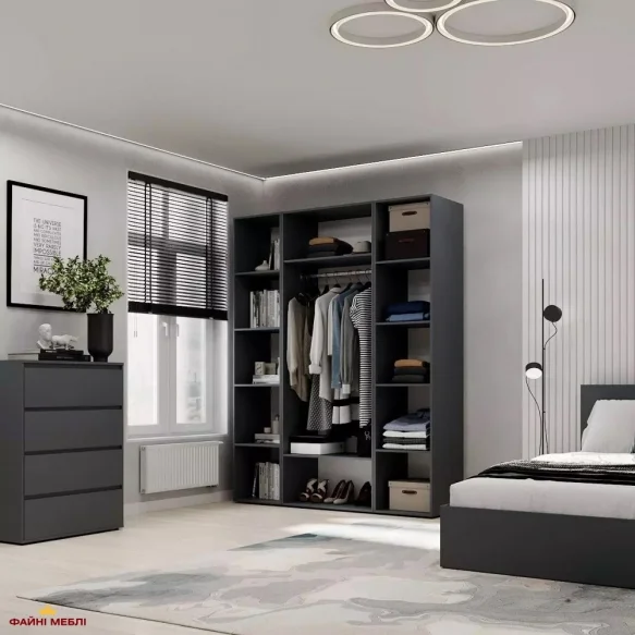 Шафа комбінована трьохдверна Art in Head №16 Light / Лайт 160 см 4