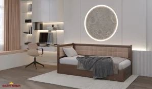 Кровать детская Щит бука Лев Милвоки с подьемным механизмом