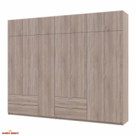 Шафа для одягу Дорос Лукас дуб сонома 7 дверна 295 см