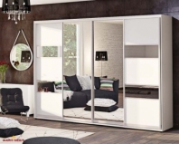Шкаф-купе 4м Модель-3 четырехдверный с зеркалом