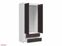 Шафа BRW Poland SZF2D2S Kaspian 2 дверна венге 90 см