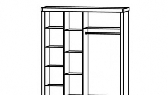 Шкаф 4D1S Лавенда 2