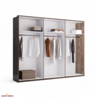 Шафа 6дв з дзеркалом Міромарк Квадро 6 дверна дуб барокко 272 см