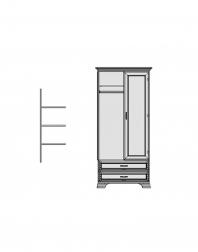 Полиці шафи 2d2s Tiffany