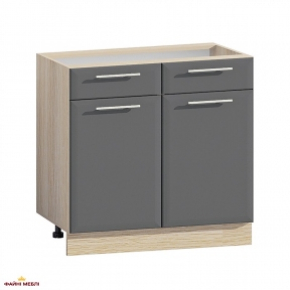 Тумба нижняя с ящиками выдвижными Хай-Тек глянец перламутр