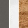 Сірий вольфрам/Білий дзеркальний блиск/Дуб натуральний