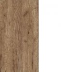 Дуб крафт табако/Білий глянець