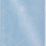 Блакитний з квіткою