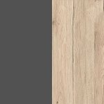 Сірий вольфрам/Дуб санремо світлий