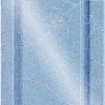 Блакитний з квіткою