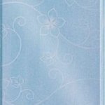 Блакитний з квіткою