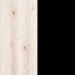 Дуб крафт білий / Чорний
