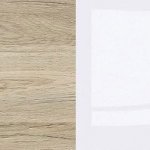 Дуб Санремо світлий/Білий глянець