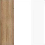 Дуб рів'єра/Білий/Білий глянець