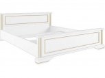 Кровать двуспальная Гербор 180 Вайт ДСП белое без вклада