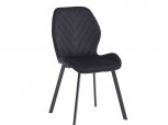 Стілець N-54 чорний велюр + чорний