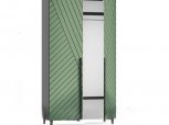 Шафа КС Лайн Х 2 дверна зелений димчастий 120 см