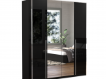 Шафа 4 дв Міромарк Енні 4 дверна чорний 183 см