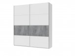 Шкаф-купе Дорос G-Caiser белый/белый/бетон 2 дверный 200 см