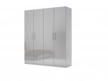 Шкаф 4 дв Миромарк Меги 4 дверный шиншила серая 180 см