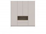 Шкаф для одежды с нишею Дорос Дейл кашемир 4 дверная 206 см