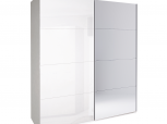 Шафа-купе із дзеркалом Міромарк Імперія 2 дверна білий 250 см