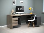 Комп'ютерний стіл Connect 2 Інтарсіо Правий/Лівий Дуб Сонома Трюфель/Антрацит 180 см