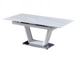 Стіл Ludwig (140-180 см) White (+beige) Glossy