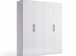 Шкаф 4дв Миромарк Фемели 4 дверный белый глянец 180 см