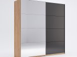 Шкаф-купе с зеркалом Миромарк Луна 2 дверный дуб крафт 200 см